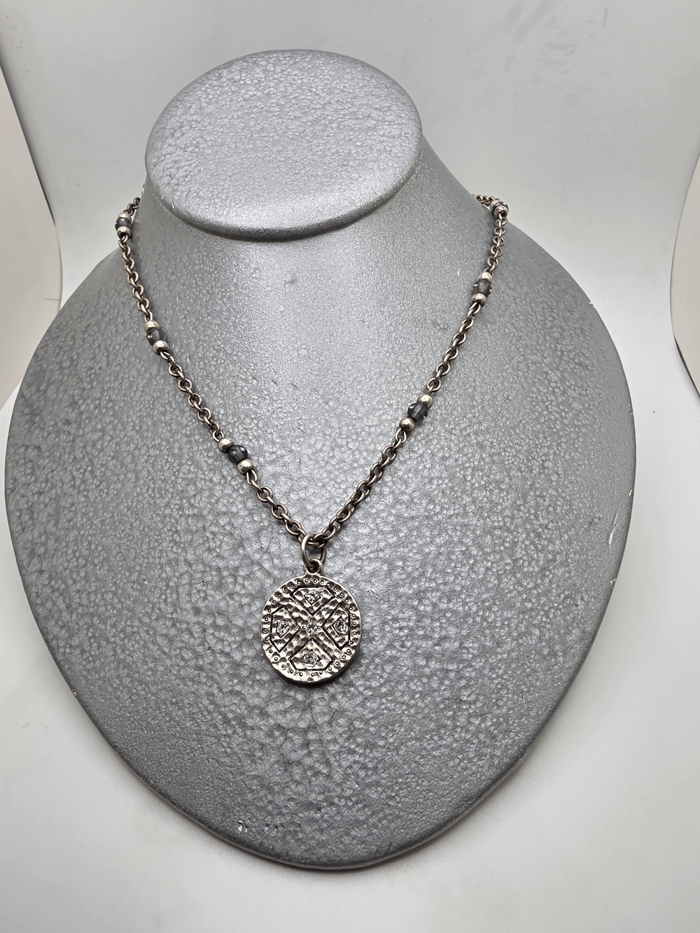 Premier Design Silver Medallion Necklace